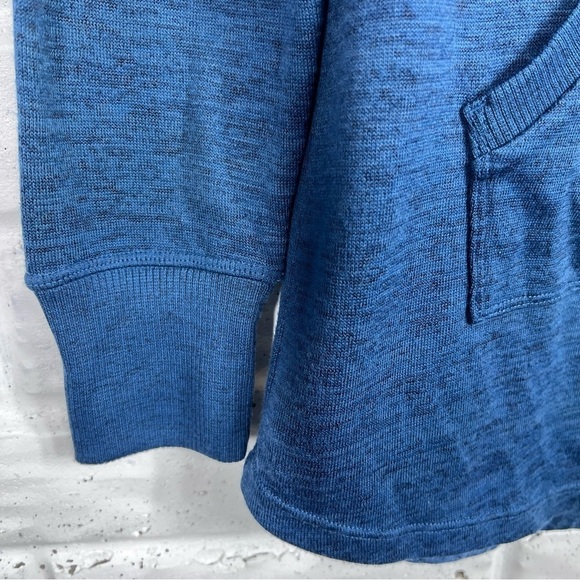 TITLE NINE Jewel Blue Long Raglan Sleeve Crewneck Shirt Kangaroo Pocket XS - Picture 6 of 6